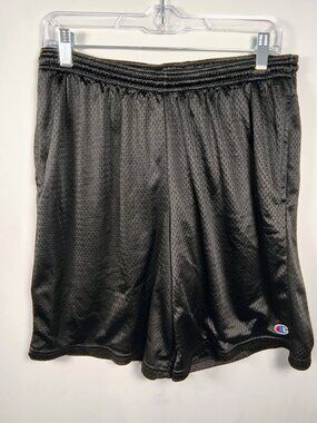 Champion Men's‎ Long Mesh Black Shorts Large